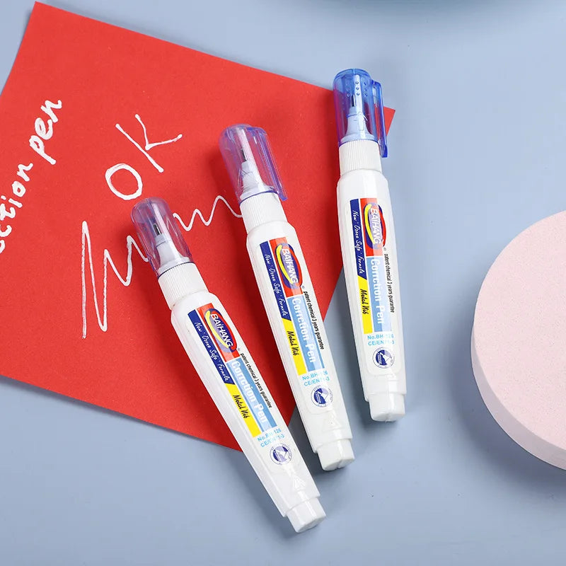 Quick Dry Correction Fluid White Out Liquid Eraser Portable Writing Error Covering Liquid Student Stationery Office Document