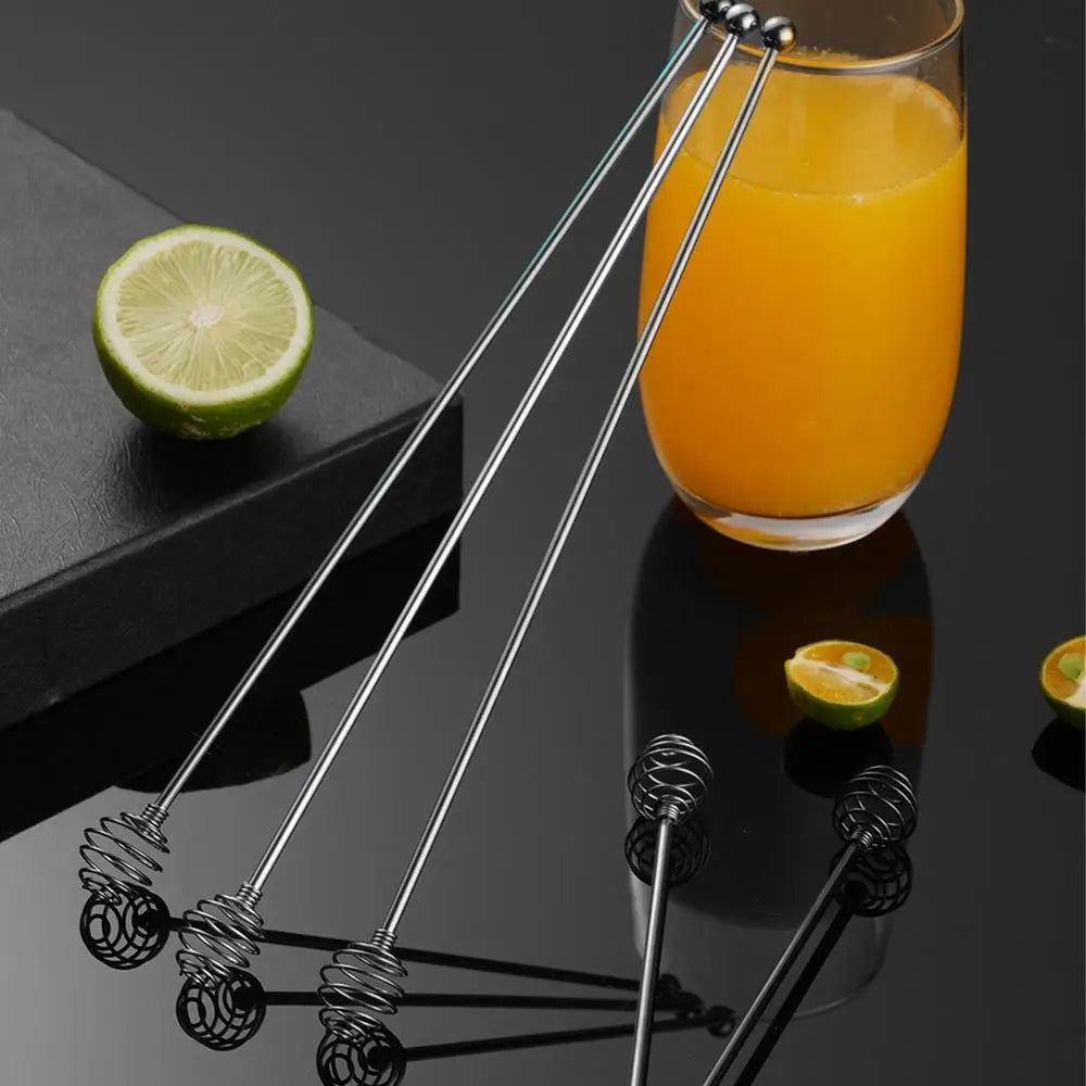 Coffee Stirrers Reusable Creative Bar Stainless Steel Stirrer Multi-Function Decorative Long Stir Sticks for Drinks Mixing Bar