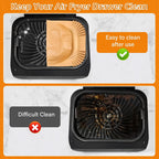 50/100Pcs Air Fryer Liners Disposable for Ninja FG551/DG551/IG651/ Foodi Smart XL Indoor Grill, Unbleach Parchment Paper Sheet