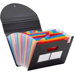 A4 Multi‑Layer Flip Organ Bag Three‑Sided Sealed Plastic File Folder with Hanging Rope Dust‑Proof Office Document Storage Bag