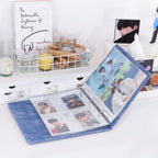 A5 3 Ring PU Leather Binder Kpop Photo Album Refill Pocket 1/2/4/6 3 Inch Photocard Sleeves PVC Free Postcard Collect Book Retro