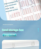 Mathematical Rulers Set Multi-function Geometry Drawing Ruler Transparent Rotatable Scale Ruler for Drafting School Supplies