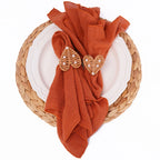 Set of 6 Cotton Cloth Napkins Gauze 30x30cm Fabric for Wedding Decor Everyday Use Dinner Tea Towel Table Village Christmas Napki