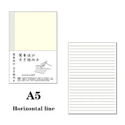 Fromthenon Journal Notebook Refill Planner Inserts Blank Grid Line Paper A5A6B6 Diary Book Inner Page School Office Stationery
