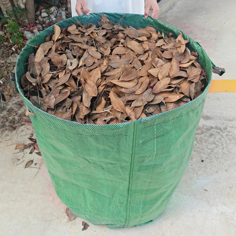 500L Garden Waste Bag Reusable Leaf Bag Yard Waste Bag Lawn Yard Bag for Loading Garden Leaves Trash storage bag