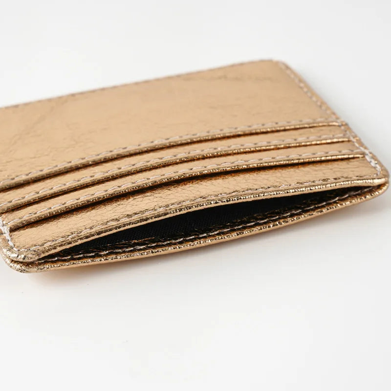 Women Thin Card Holder Wallet Lightweight Multi-Card Holder Case Pu  Leather Credit Card Money Coin Holder Purse Bag