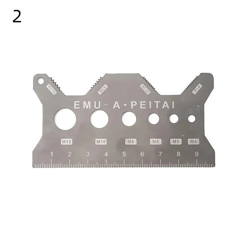 Screw Thread Pitch Gauge Ruler Measuring Tool Bolt Nut Metric Machining Threads Screw Cutting Gauge Angle Model Measuring