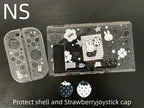 New In Stock Miffy Co-Branded Nintendo Switch OLED NS NS2 LITE Protective Case Glitter Handle Cover Transparent Black White Gift