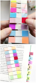 200 Sheets Transparent Sticky Notes Page Markers Book Tabs Index Sticky Notes Bookmarks Memo Pad Notepad Stickers Stationery