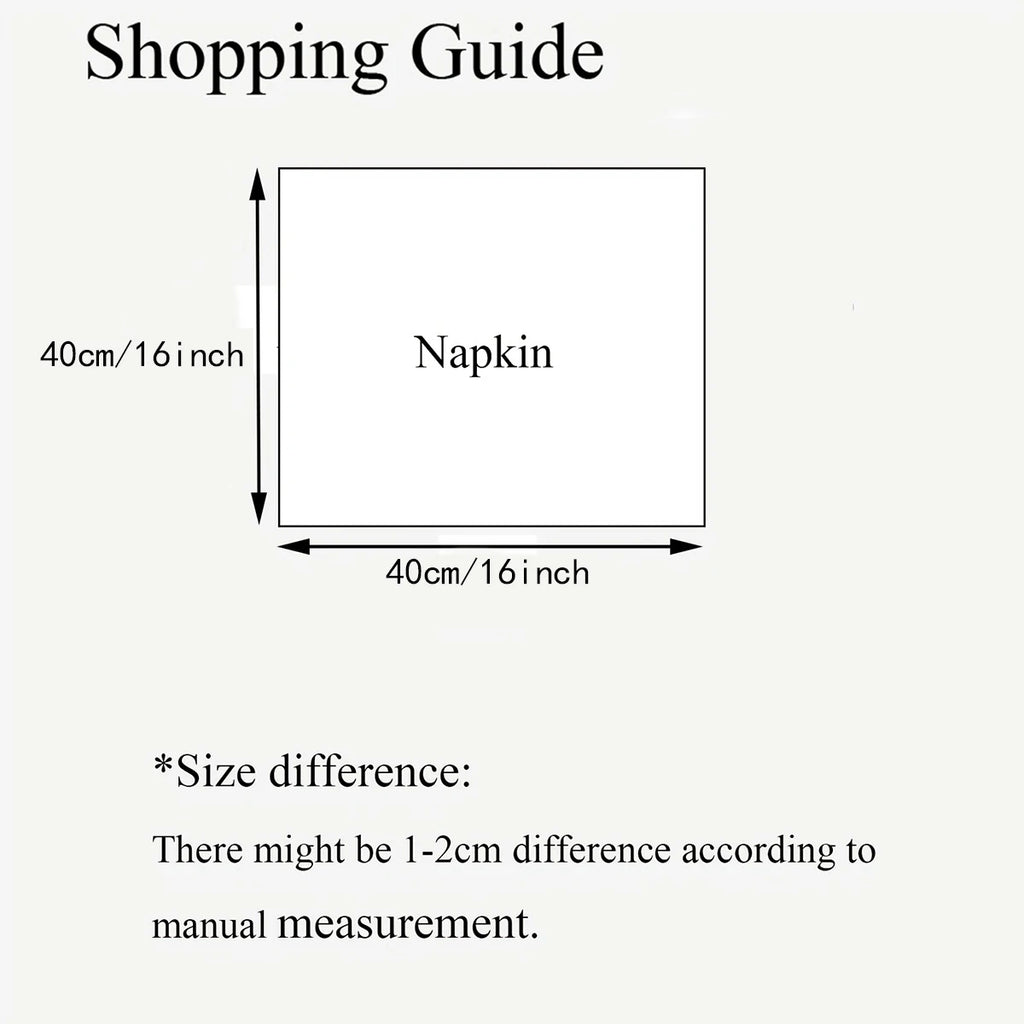 Plain Colour Napkins Durable Polyester Thicken Placemat Reusable for Kitchen Dining  Wedding Decoration