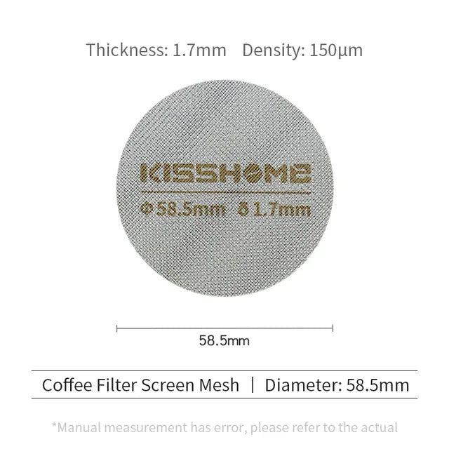 Coffee Puck Screen Reusable Heat Resistant Metal Espresso Filter Mesh For 51mm 54mm 58mm Portafilter Barista Accessories Tools