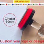 Personalized Logo and Text Self Inking Stamp Custom Your Own Design Company Logo Customized Photosensitive Seal Ink Stamp