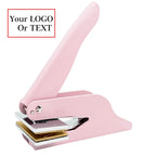 Embosser Stamp Customized Private Logo Customization Library Book Invitation Wedding Embossing Stamp Company Paper Leather Seals