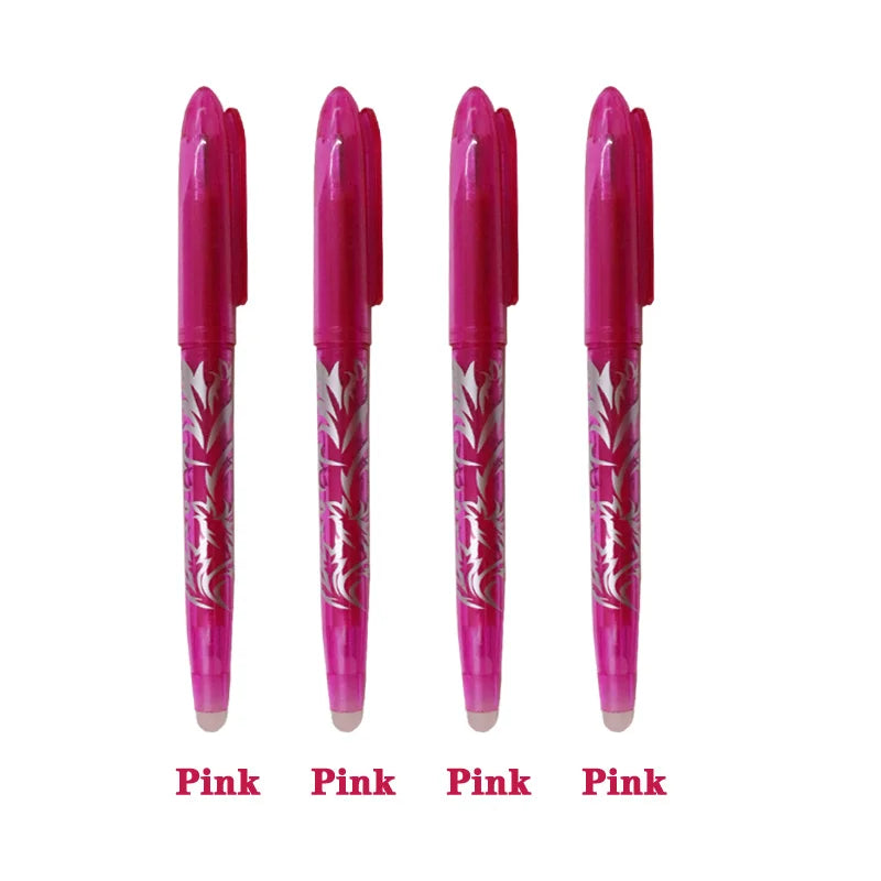 8/4pcs Erasable Gel Pen  Multi-Color0.5mm Tip Painting Writing Drawing School Black Blue Red Pink Orange Green Purple Light Blue