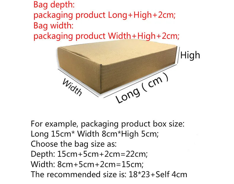 20Pcs Beige Mailing Post Bag Thicken Express Packaging Bag Self Adhesive Printing Clothing Courier Toy Storage Organizer Mailer