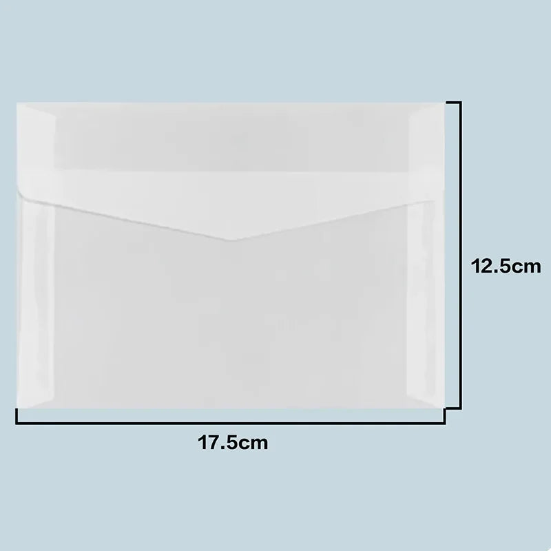 50pcs/lot Translucent Envelopes European Sulfuric Acid Paper Envelope for Wedding Invitation Business Supplies Giftbox Storage