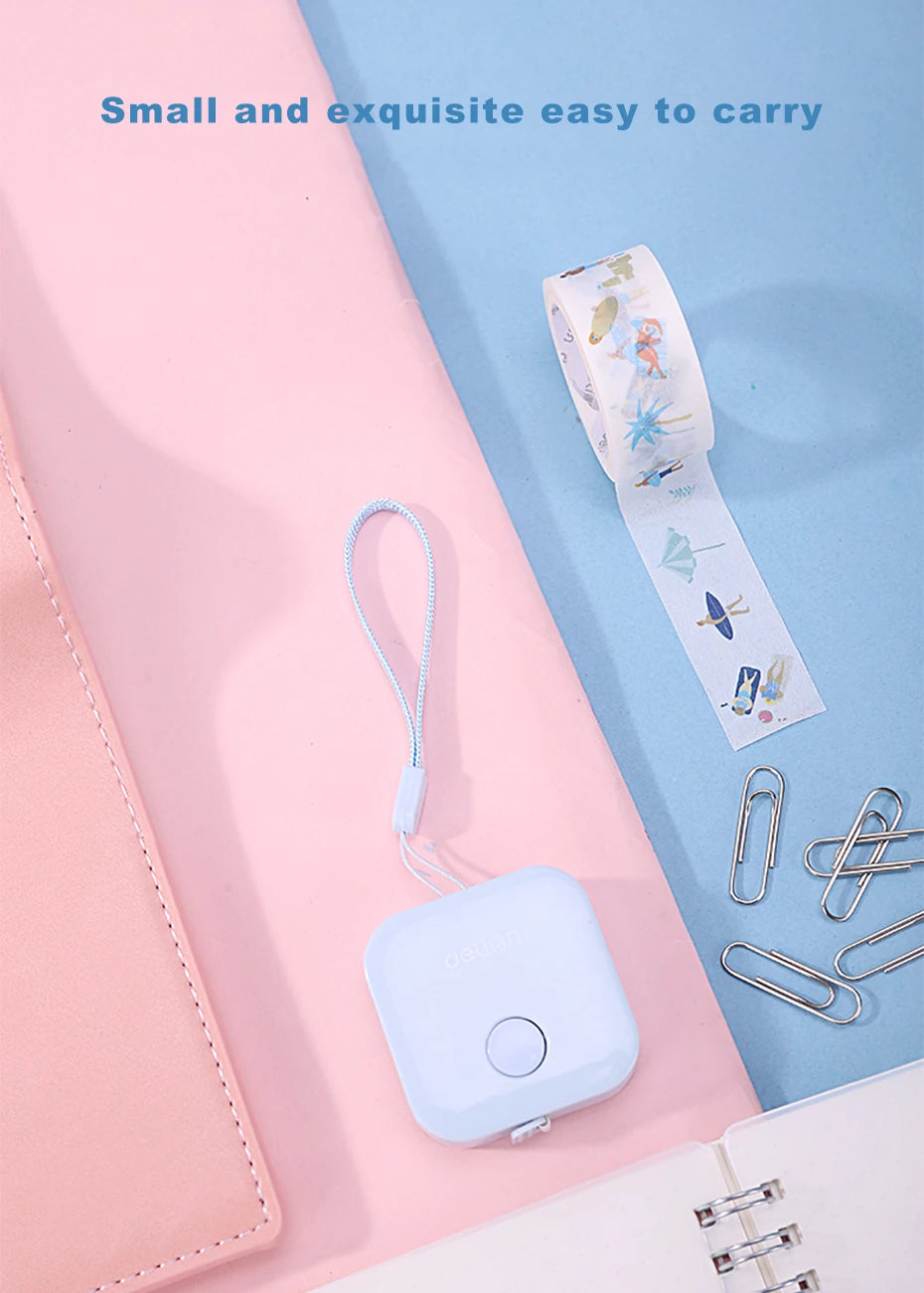 Deli 1.5m 2m Measure Tape Double Scale Body Sewing Flexible Ruler for Kids Aldult Height Waist Measuring Tailor Craft Soft Ruler
