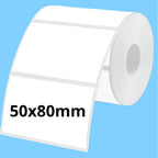 50x80mm Oil Proof Scratch Resistant Thermal Labels 100 Sheets Compatible PM220 Maker for Shipping Barcode Price Name & Mailing