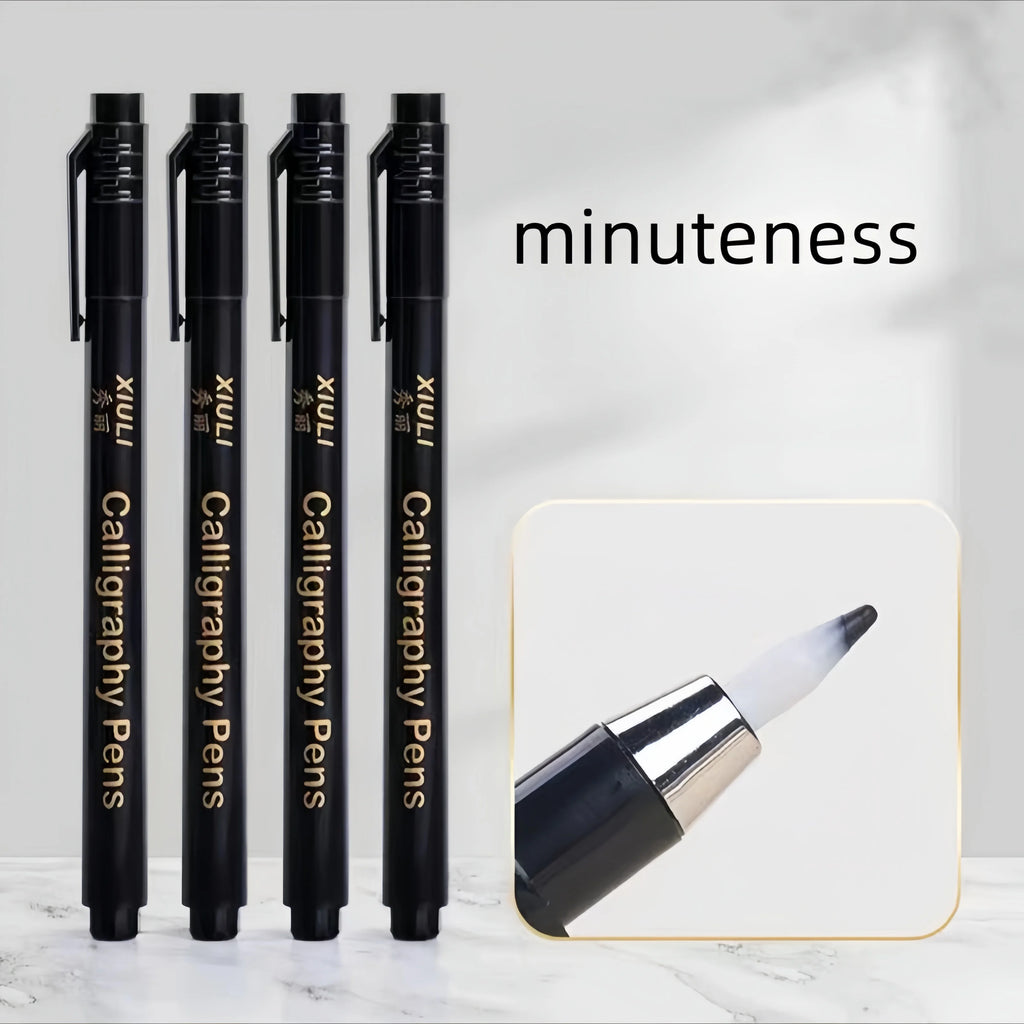 4pc/Beautiful Brush Calligraphy Practice Pen Type Soft Pen Copy Invitation Card Signature