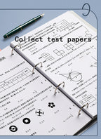 2023 NEW A4 4-hole D-type clip clip Blue PP folder perforated transparent binder folder a4 folder