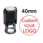 Custom Self-Inking Stamp 25/30/40/50mm Round LOGO Design Personalized Text Press-type Inking Stamp for Wedding Invitation Envelo