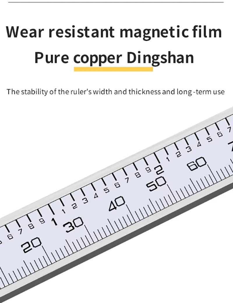 Hengliang High-Precision Stainless Steel Ruler Induction Machine Horizontal Stainless Steel Vernier Electronic Digital Caliper