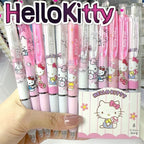 6 Pcs/Set Hello Kitty Melody Limited Edition High Quality Gel Pen Cartoon Series Black 0.5mm Student/Office Daily Stationery