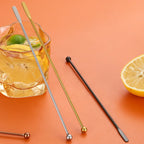 Stainless Steel Coffee Stir Stick Juice Rio Cocktail Drink Stirring Mixer Sticks Wedding Party Bar Muddler Champagne Stirrer