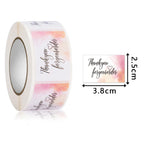 250Pcs Rectangle Thank You for Your Order Stickers Labels for Small Business Decor Sticker Stationery Supply 2.5*3.8cm