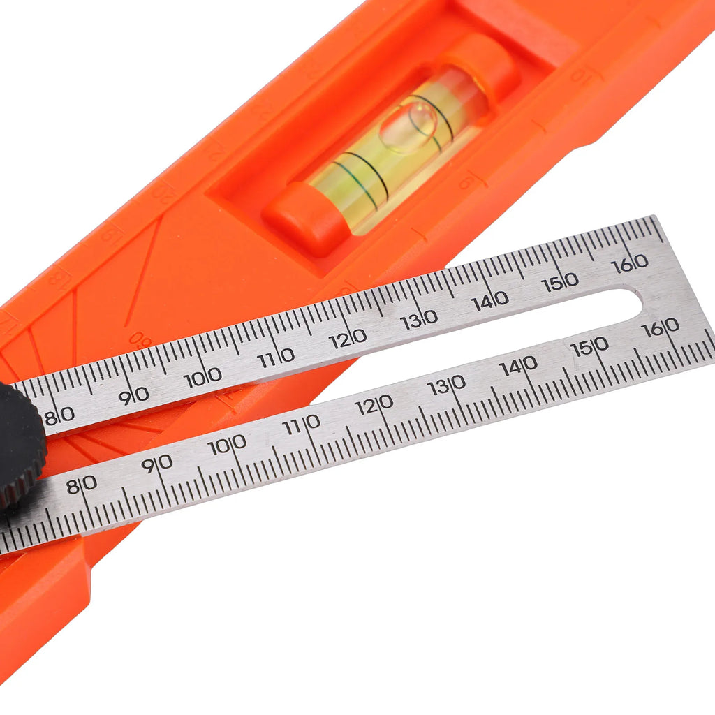 Marking Protractor Multi Angle Ruler Foldable Depth Measuring Tool  Gauge for Woodworking  Leveling Posit