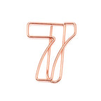 10pcs/Set Metallic Wire-formed 0-9 Number-shaped Paper Clip Bookmarks Paperclips Office Stationery School Supplies