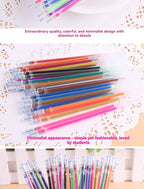 12-100pcs Glitter Pen Refills Set Flash Multicolor Gel Pen Refill Core DIY Art Writing Painting Graffiti Pen Refills Supplies