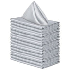 50pcs Satin Napkin 43cm*43cm Serving Table Decor Dinner Towel for Wedding Party Home Hotel Christmas Decor Table Napkins Green