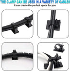 Adjustable Cable Organizer Self Adhesive Cable Clips Table Cable Management Cord Holder For Car PC TV Charging Wire Winder Clamp
