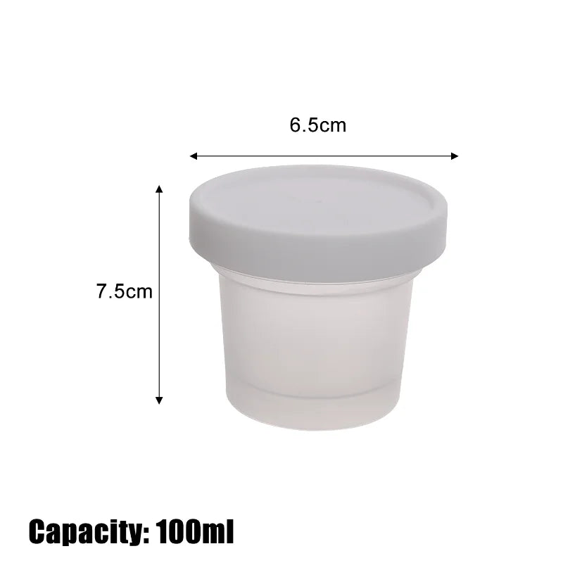 10/1PCS Pudding Cups Dessert Cup with Lids Transparent Reusable Ice Cream Bowls Sealed Cake Storage Box Snacks Yogurt Container
