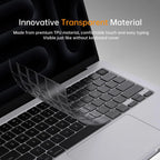 Clear Keyboard Cover For MacBook Air13.6 M4 A3240 2025 M3 M2 Pro 13" Air13 A2179 A2337 A1369 A1466 Air 15.3 M4 A3241 A3114 A2941