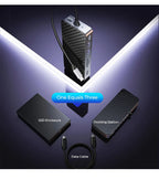 ORICO M.2 SSD Enclosure USB C Hub Splitter PD100W Extension Docking Station 10Gbps M2 NVMe SATA External Case 4K 60Hz HDMI-Com