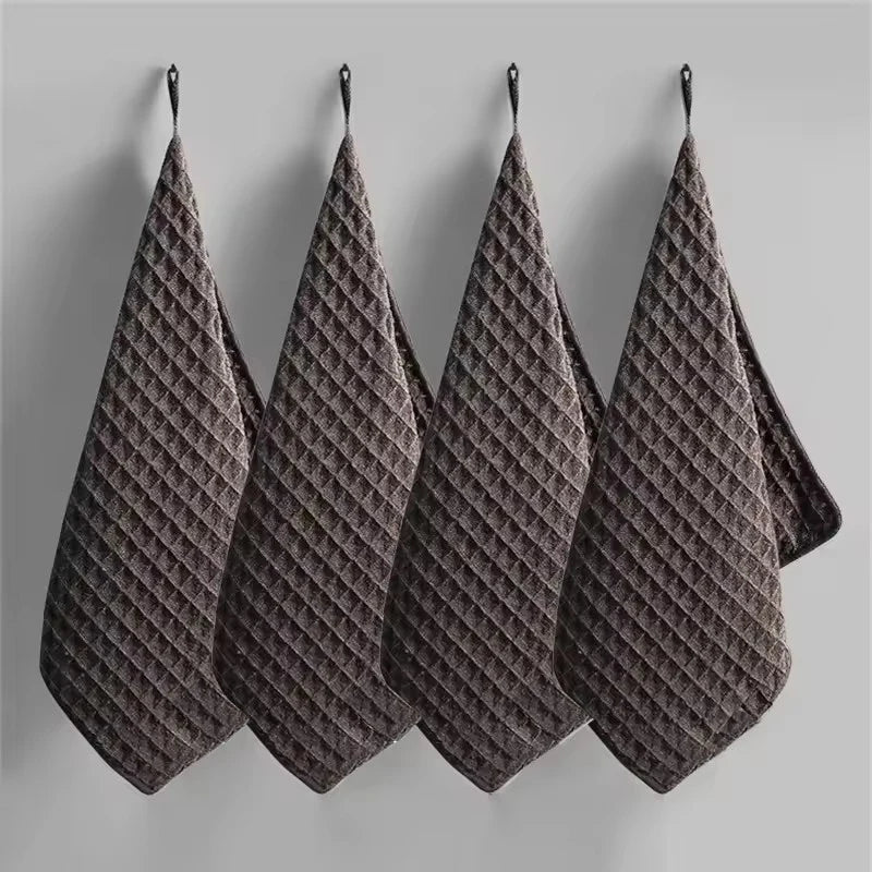 1/4Pcs Coffee Bar Cleaning Towels Super Absorbent Microfiber Cleaning Cloth Towel Home Barista Clean Tool Coffee Machine Cleaner
