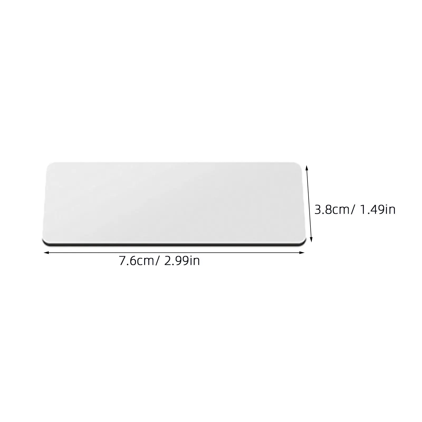 24Sets Blank Name Tags Pin Employee Id Badges 3x1.5 Office DIY Sublimation Work Uniform Identification Office Name Tags