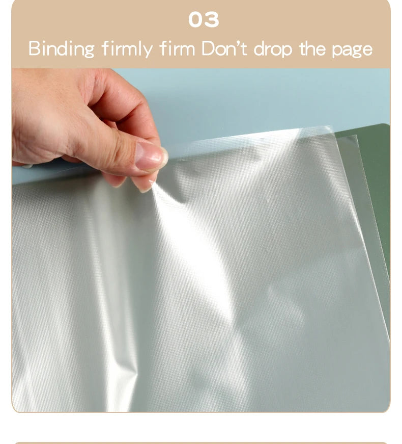 Hot Classic Style 20/30/40/60 Pages Thick Side-in Type Display Book Waterproof Large Specifications Test Paper Storage Folder