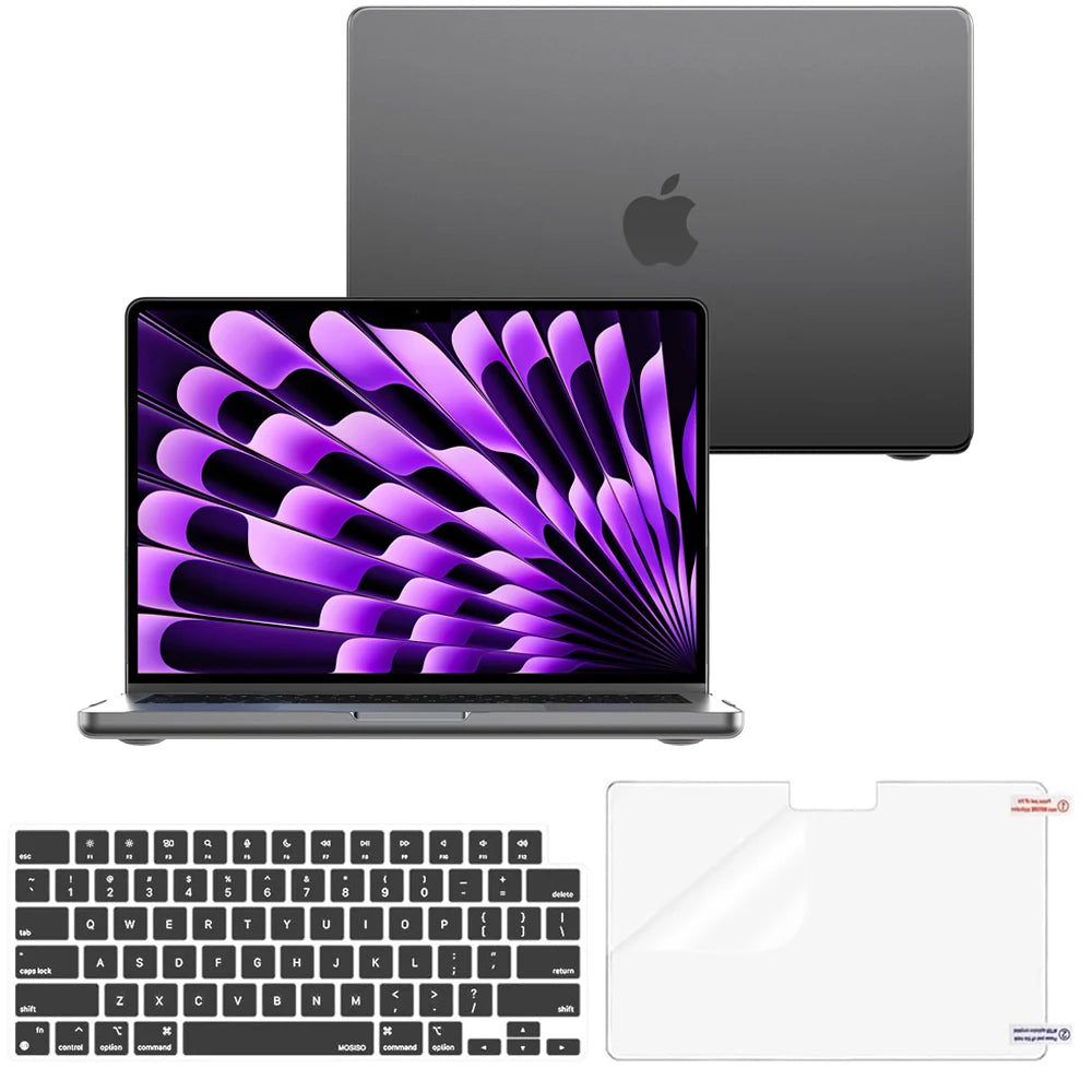 2026 New Laptop Case For Macbook Air 13.6 inch M5 M4 M3 M2 Chip 2026-2022，Air 15 M5 Chip,For Macbook Pro 14/16 M5 Por/Max 2026