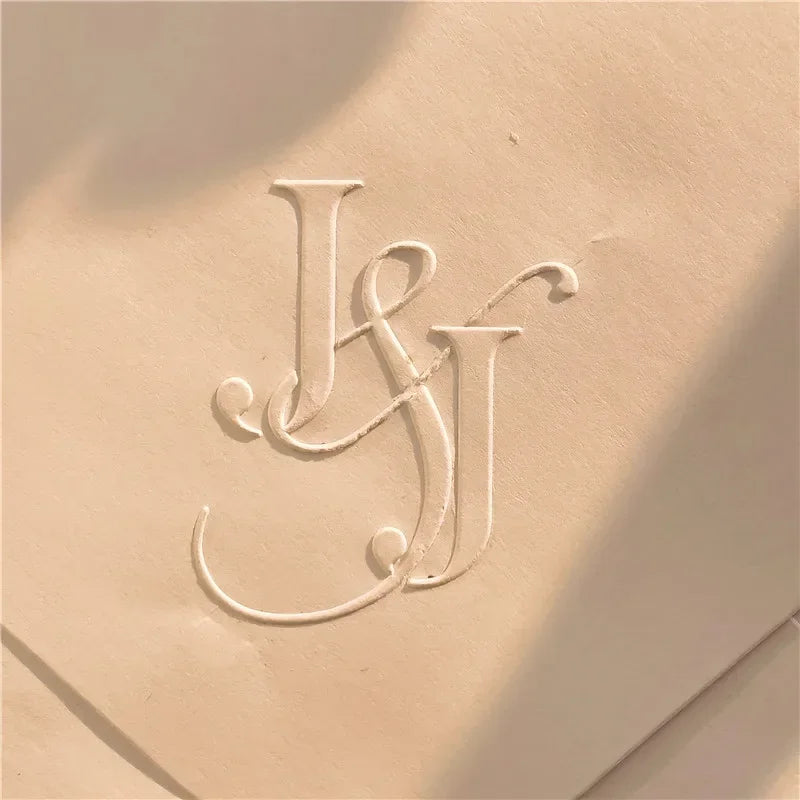 Customize Embossing Stamp Wedding Monogram Embosser Stamp,Personalized 2 initials Embosser Stamp,Wedding gift,hand held embosser