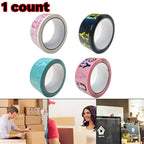 Colorful Smiley Face Thanks Printing Decorative Packaging Tape Express Sealing Gift Packaging Shipping and Packaging