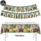 Jungle Disposable Paper Plate Napkin Cup Safari Animal Party Supplies for Baby Shower Safari Jungle Theme Birthday Decoration