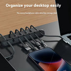 Desktop Cable Organizer, Mobile Phone Charging Cable, Data Cable Organizer, Network Wiring Fixture, Storage Bundle Buckle