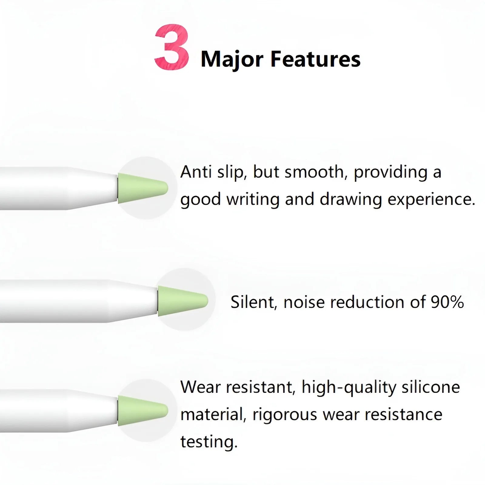 8pcs Soft Silicone Nib Cover For Apple Pencil 1 2 Tip Case Sleeve For Apple Pencil 1st 2nd Gen Touchscreen Stylus Pen Nib Case
