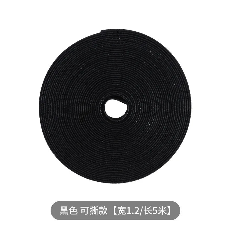 Simple and Portable Desktop Velcro Cable Tie, Data Cable Plug Board Cable Organizer