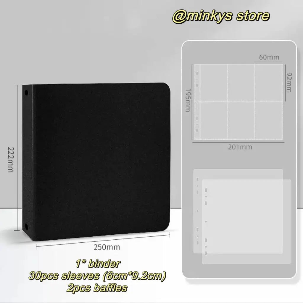 MINKYS Kawaii 5/6/9 Spaces 3 inch Kpop Photo Card Binder Large Capacity Idol Photocard Album Photocards Binder Collect Book