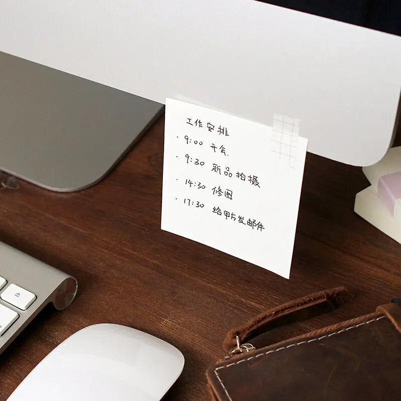 100 Sheets of Notebooks / Memos / Messages Simple Design Horizontal Line Blank Grid Dot Portable Can Be Torn