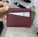 Genuine Leather Card Holder Woman Custom Name Designer Wallet Slim Luxury Card Wallet Man Engrave Initials Business Coin Purse